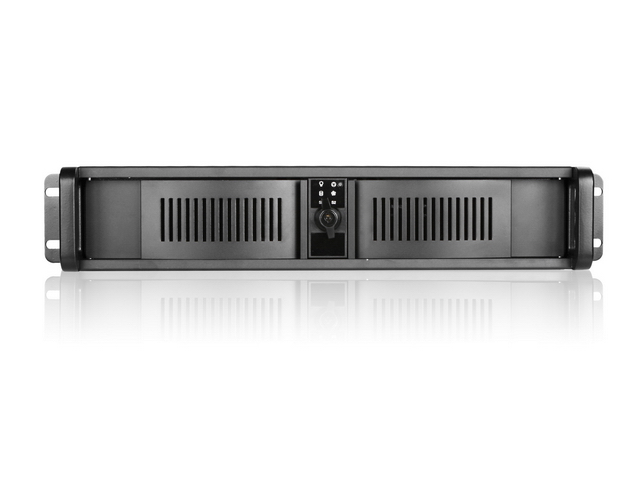 iStarUSA D-200-FS 2U Compact Stylish Rackmount Chassis with Front-mounted ATX Power Supply — view 2