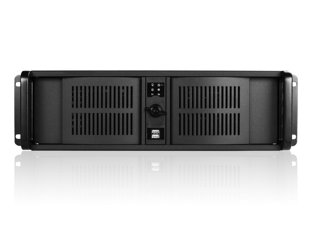 iStarUSA D-300-FS 3U Compact Stylish Rackmount Chassis with Front-mounted ATX Power Supply — view 2