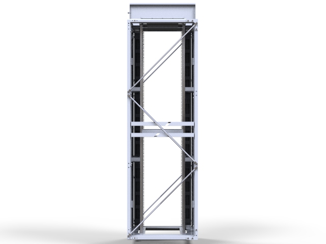 iStarUSA WN54120-NR 54U 800mm Width, 1200mm Depth Rack-mount Network Server Cabinet — view 3