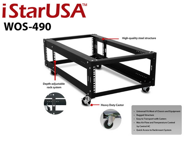 iStarUSA WOS-490 4U 900mm Open Frame Rack — view 8
