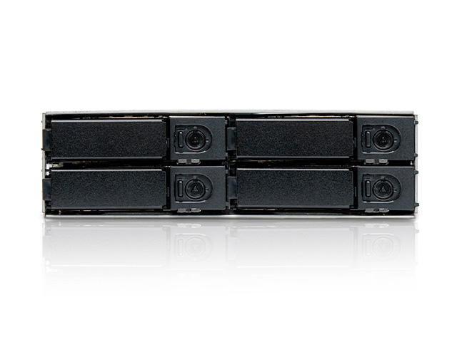 iStarUSA BPM-CA425-MS 5.25" to 4x 2.5" 12Gb/s HDD SSD SFF-8643 Hot-swap Rack — view 2