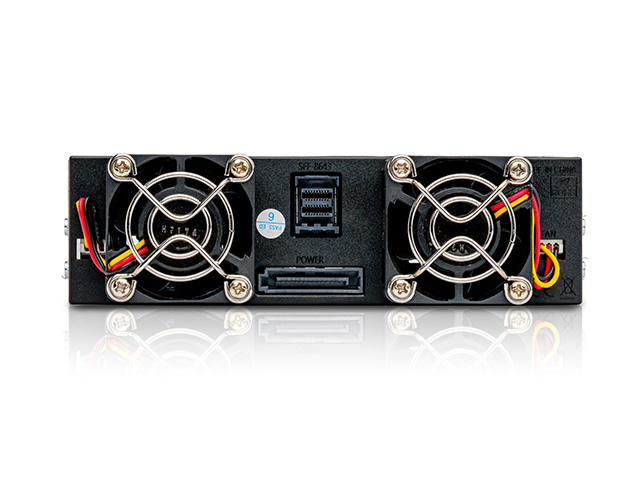 iStarUSA BPM-CA425-MS 5.25" to 4x 2.5" 12Gb/s HDD SSD SFF-8643 Hot-swap Rack — view 3