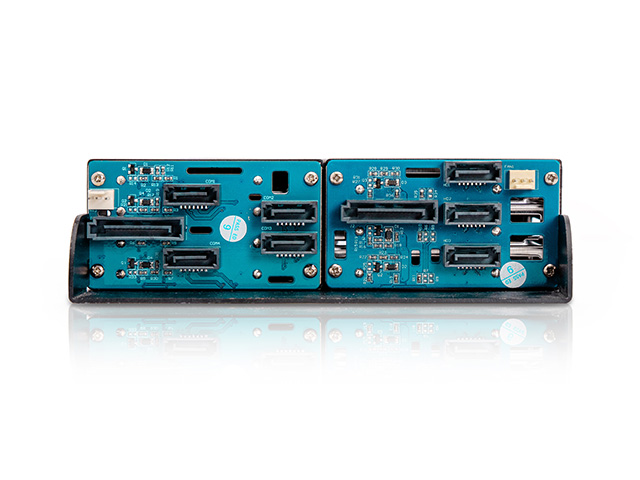 iStarUSA BPM-CEP725-HD 5.25" to 7x 2.5" 12Gb/s HDD SSD Hot-swap Rack — view 3