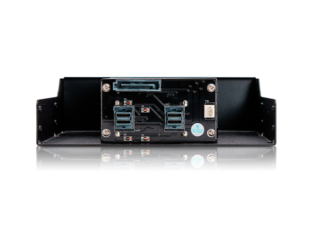 iStarUSA BPM-KCA225-U2 5.25" to 2x 2.5" U.2 NVMe SSD Hot-swap Rack — view 3