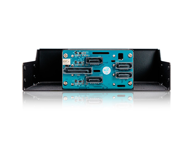 iStarUSA BPM-KCP425-HD 5.25" to 4x 2.5" 12Gb/s HDD SSD Hot-swap Rack — view 3