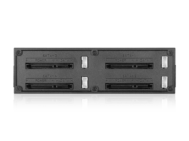 iStarUSA BPN-124K-HD Trayless 5.25" to 4x 2.5" 12Gb/s HDD SSD Hot-swap Rack — view 3