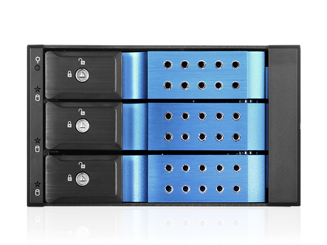 iStarUSA BPN-DE230HD Trayless 2x 5.25" to 3x 3.5" 12Gb/s HDD Hot-swap Rack — view 2