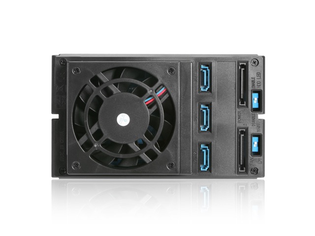 iStarUSA BPN-DE230P Trayless 2x 5.25" to 3x 3.5" 12Gb/s HDD Hot-swap Rack with Independent HDD Power Switch — view 3