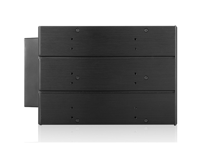 iStarUSA BPN-DE340HD-WB Trayless 3x 5.25" to 4x 3.5" 12Gb/s HDD Hot-swap Rack with Wood Look Bezel — view 4