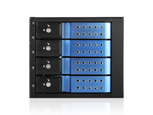 iStarUSA BPN-DE340MS Trayless 3x 5.25" to 4x 3.5" 12Gb/s HDD SSD SFF-8643 Hot-swap Rack — view 2