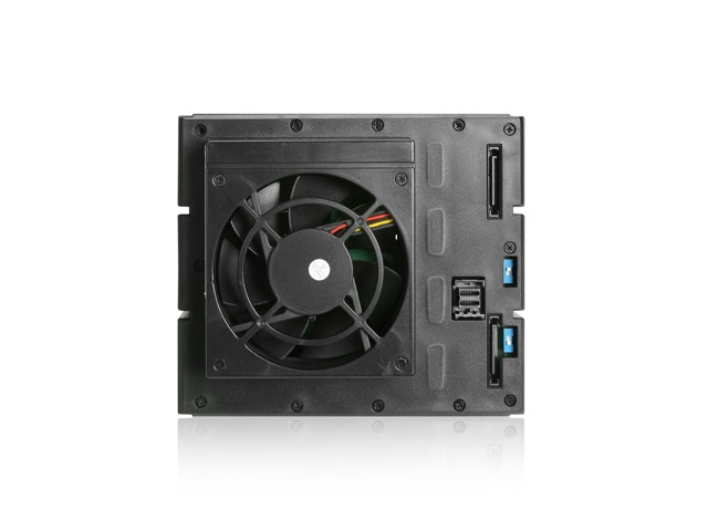 iStarUSA BPN-DE340MS Trayless 3x 5.25" to 4x 3.5" 12Gb/s HDD SSD SFF-8643 Hot-swap Rack — view 3