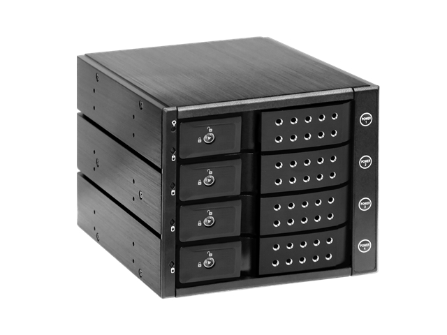 iStarUSA BPN-DE340P — Trayless 3x 5.25" to 4x 3.5" 12Gb/s HDD Hot-swap Rack with Independent HDD Power Switch