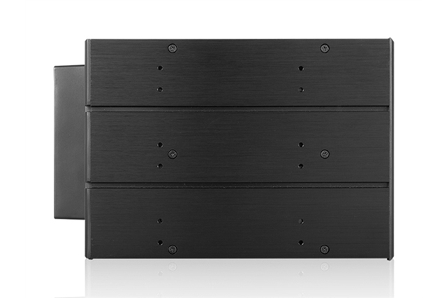 iStarUSA BPN-DE340SS-WB Trayless 3x 5.25" to 4x 3.5" SAS SATA 6 Gbps HDD Hot-swap Rack with Wood Look Bezel — view 4