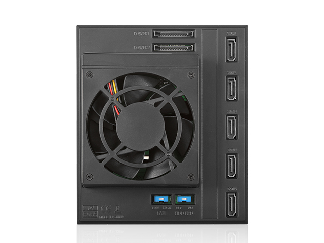 iStarUSA BPN-DE350SS Trayless 3x 5.25" to 5x 3.5" SAS SATA 6 Gbps HDD Hot-swap Rack — view 3
