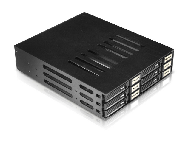 iStarUSA BPU-126-SA — 5.25" to 6x 2.5" SATA 6 Gbps HDD SSD Hot-swap Rack