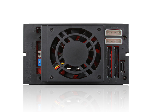 iStarUSA BPU-230SATA 2x 5.25" to 3x 3.5" 2.5" SAS SATA 6 Gbps HDD SSD Hot-swap Rack — view 3