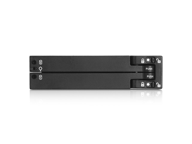 iStarUSA BPU-2535HD Trayless 3.5" to 2x 2.5" 12Gb/s HDD SSD Hot-swap Rack — view 2