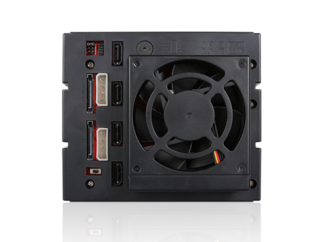 iStarUSA BPU-340SATA-KL 3x 5.25" to 4x 3.5" 2.5" SAS SATA 6 Gbps HDD SSD Hot-swap Rack with Key Lock — view 3