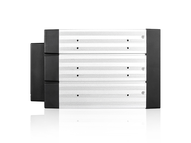 iStarUSA BPU-340SATA-KL 3x 5.25" to 4x 3.5" 2.5" SAS SATA 6 Gbps HDD SSD Hot-swap Rack with Key Lock — view 4