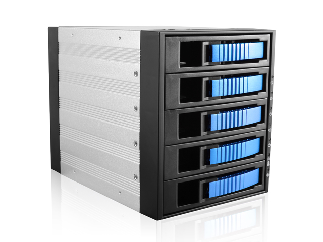 iStarUSA BPU-350SATA — 3x 5.25" to 5x 3.5" 2.5" SAS SATA 6 Gbps HDD SSD Hot-swap Rack