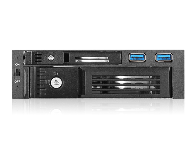 iStarUSA T-5K3525U-SA Trayless 5.25" to 3.5" & 2.5" SATA 6 Gbps HDD SSD Hot-swap Rack with USB 3.0 — view 2