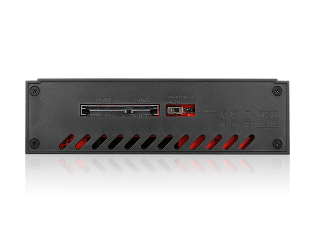 iStarUSA T-7M1-SATA-KL 5.25" to 3.5" 2.5" SATA SAS 6 Gbps HDD SSD Hot-swap Rack with Key Lock — view 3