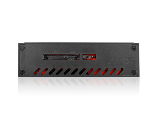 iStarUSA T-7M1-SATA 5.25" to 3.5" 2.5" SATA SAS 6 Gbps HDD SSD Hot-swap Rack — view 3