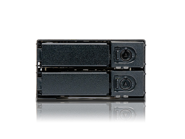 iStarUSA T-CA225-U2 Custom Size 2x 2.5" U.2 NVMe SSD Hot-swap Rack — view 2