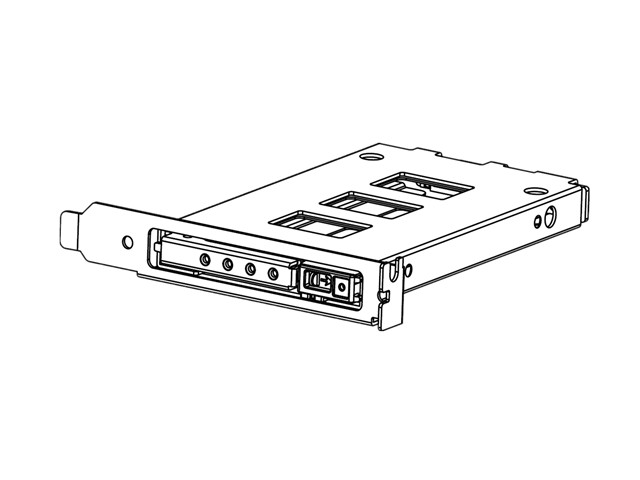 iStarUSA T-CTP125-SS Custom Size PCI-slot Slim 2.5" SAS/SATA 6Gb/s Hot-swap Rack (7 mm) — view 2