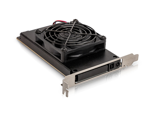 iStarUSA T-PCI125-HU2 — U.2/SATA/SAS SSD to PCIe x4 Hot-Swappable SSD Expansion Card