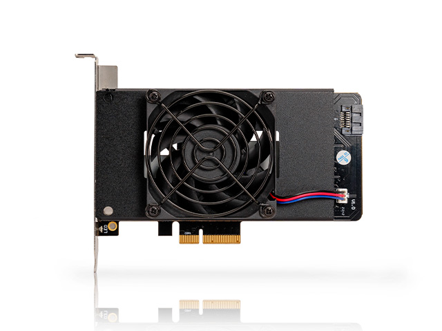 iStarUSA T-PCI125-HU2 U.2/SATA/SAS SSD to PCIe x4 Hot-Swappable SSD Expansion Card — view 4