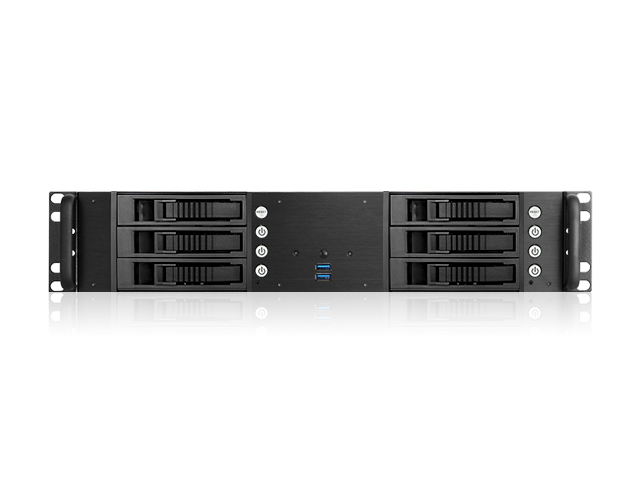 iStarUSA D-260HB — 2U Compact 6x 3.5" Bay Hotswap microATX Chassis