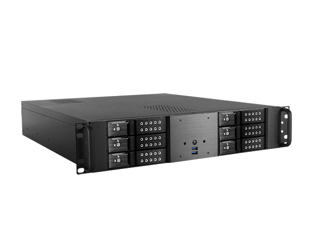 iStarUSA D-260HN — 2U Compact 6x 3.5" Bay Trayless Hotswap microATX Chassis