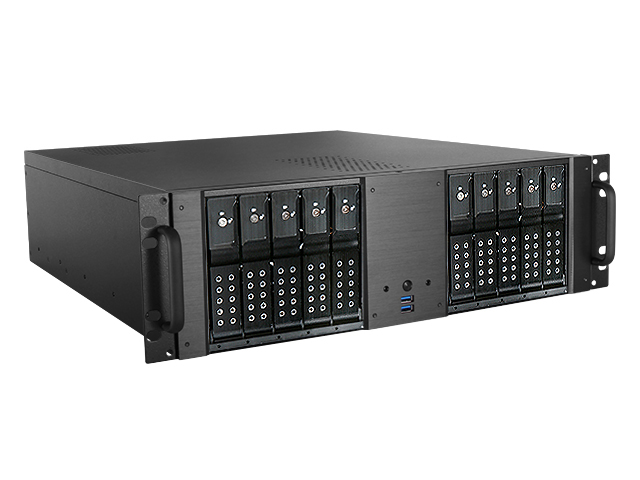 iStarUSA D-3100HN — 3U Compact 10x 3.5" Bay Trayless Hotswap ATX Chassis