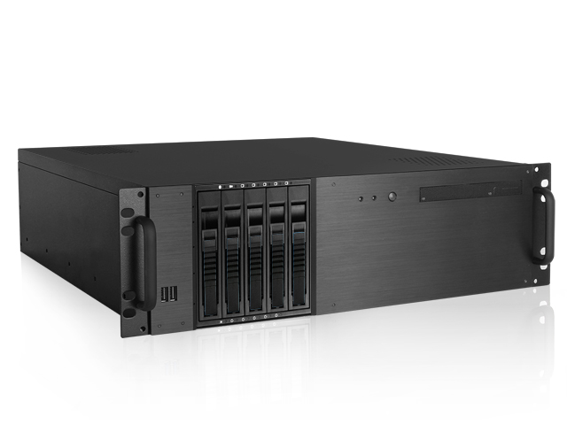 iStarUSA D-350HB-T — 3U Compact 5x3.5" Bay Hotswap ATX Chassis
