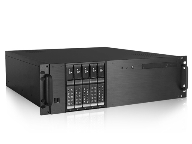 iStarUSA D-350HN-T — 3U Compact 5x3.5" Bay Trayless Hotswap ATX Chassis