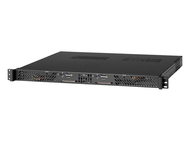 iStarUSA FS-11200 — 1U Rackmount Chassis with Two Mini-ITX Systems