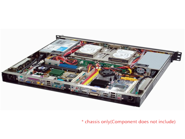 iStarUSA FS-11220 1U Dual Mini-ITX Chassis with Dual Hot-swap Trays — view 2