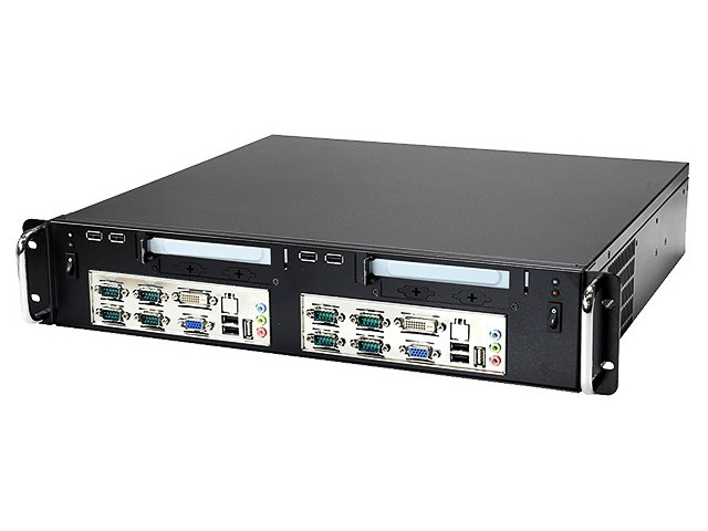 iStarUSA FS-12900 — 2U Rackmount Chassis for 2 × Mini-ITX Systems