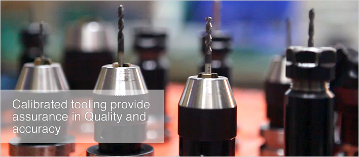 Calibrated CNC tooling used for precision chassis work